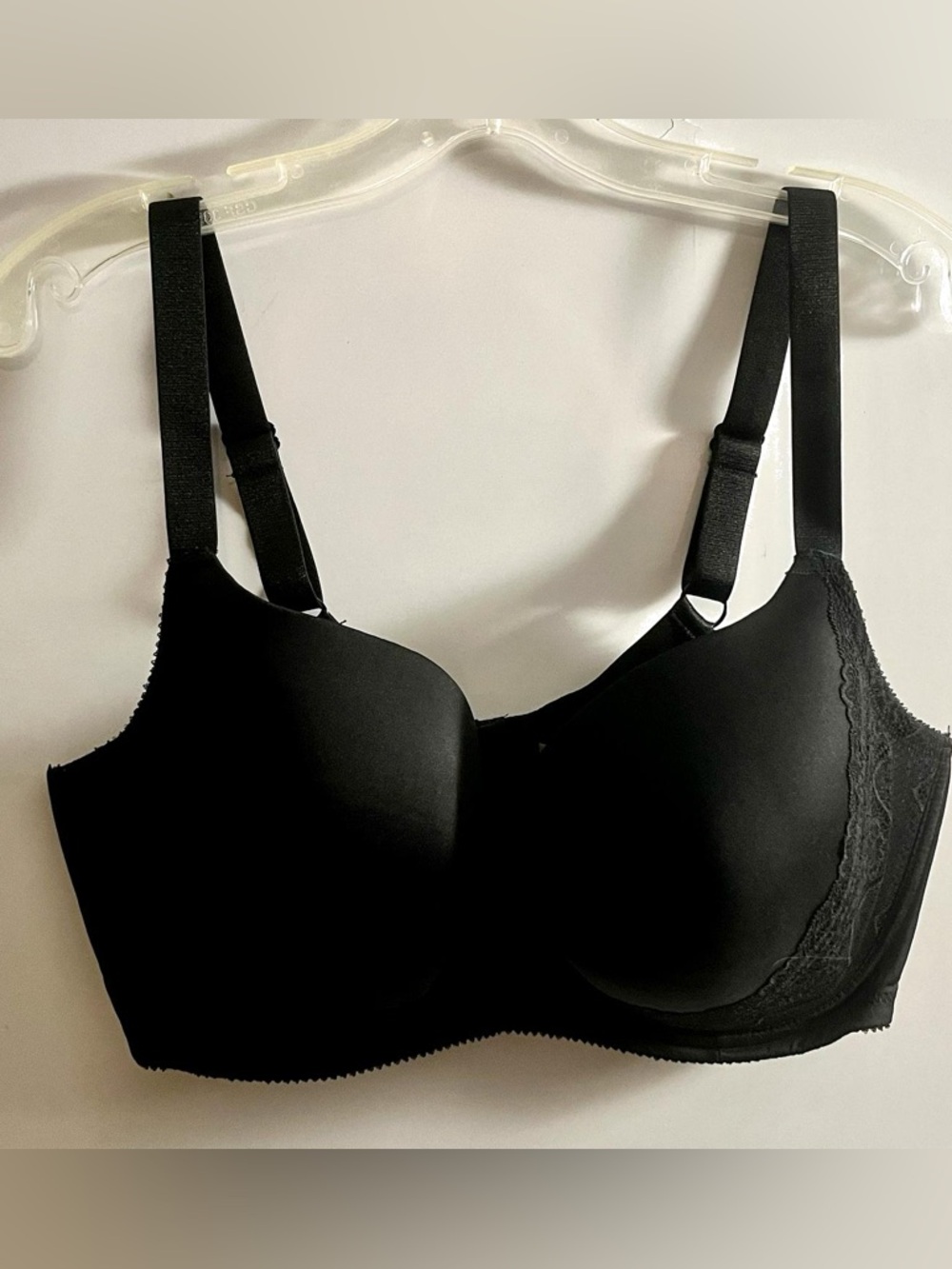 Parfait Black Full Coverage Bra 42H Smooth Molded Cups Underwire